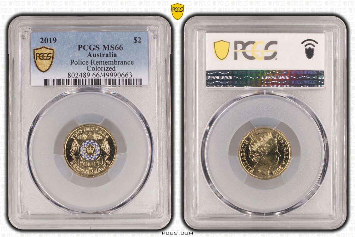 2019 $2 Police Remembrance PCGS MS66