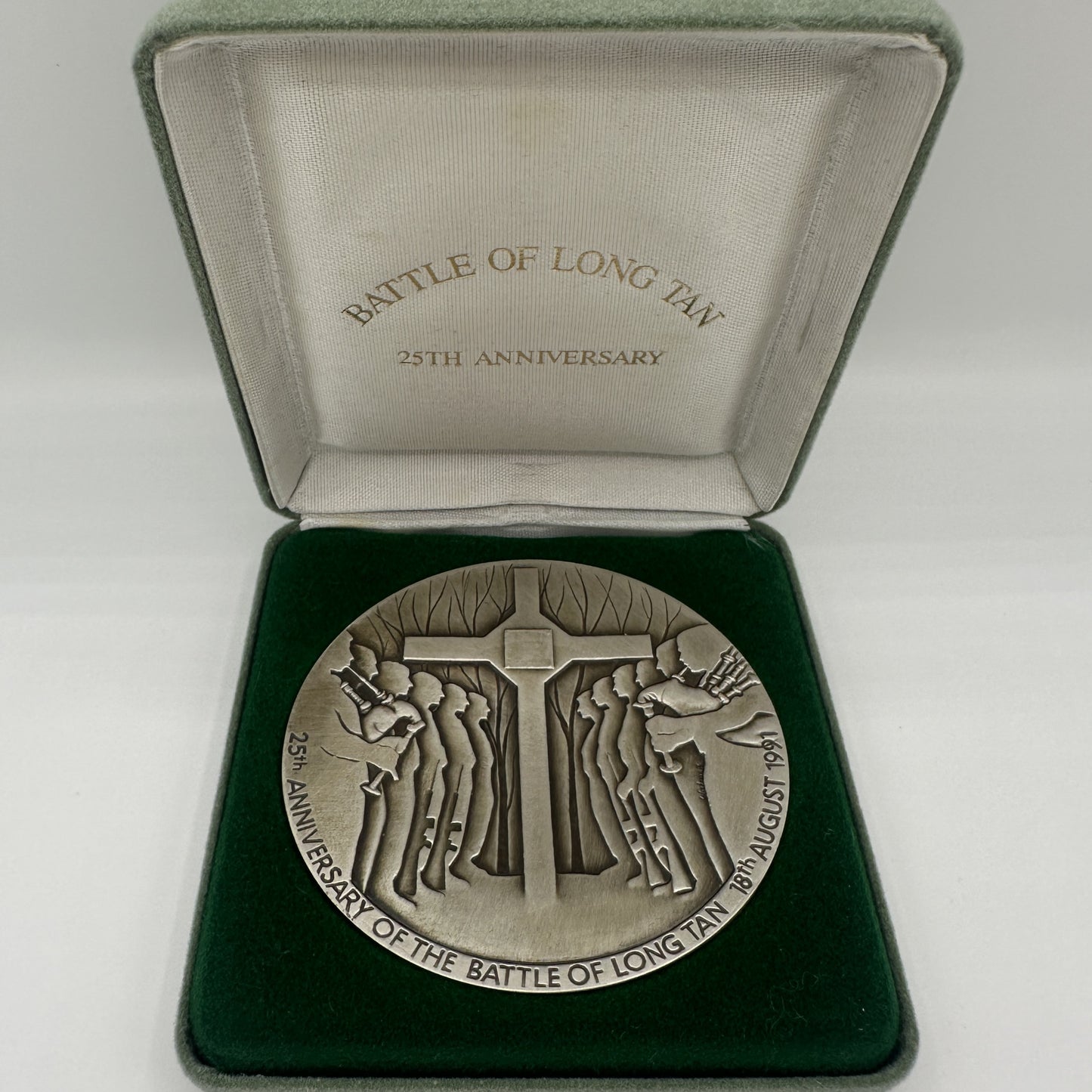 1991 Battle of Long Tan 25th Anniversary Silver Medallion - 150g