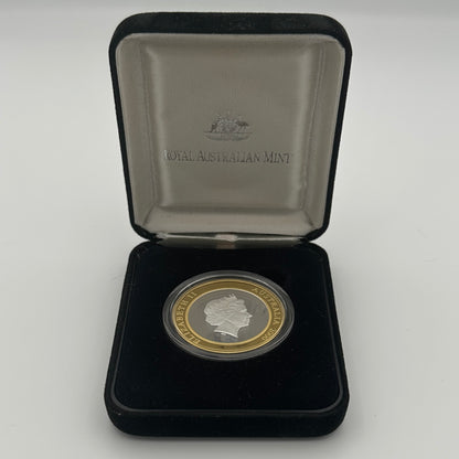 2000 Australia The Present $10 Silver Proof Gold-Plated Millennium Coin