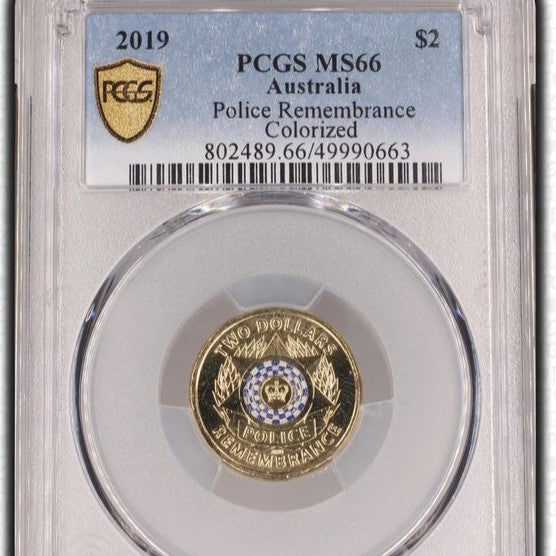 2019 $2 Police Remembrance PCGS MS66