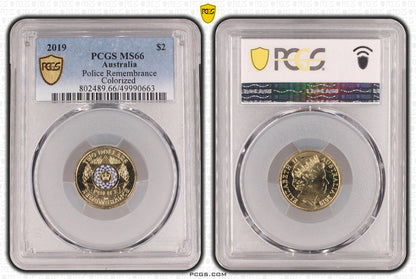2019 $2 Police Remembrance PCGS MS66