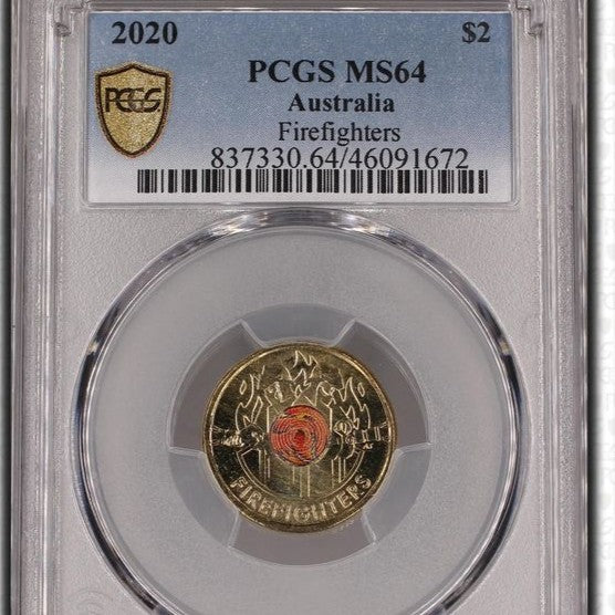 2020 $2 Firefighters PCGS MS64
