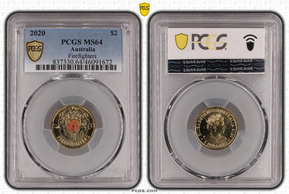 2020 $2 Firefighters PCGS MS64