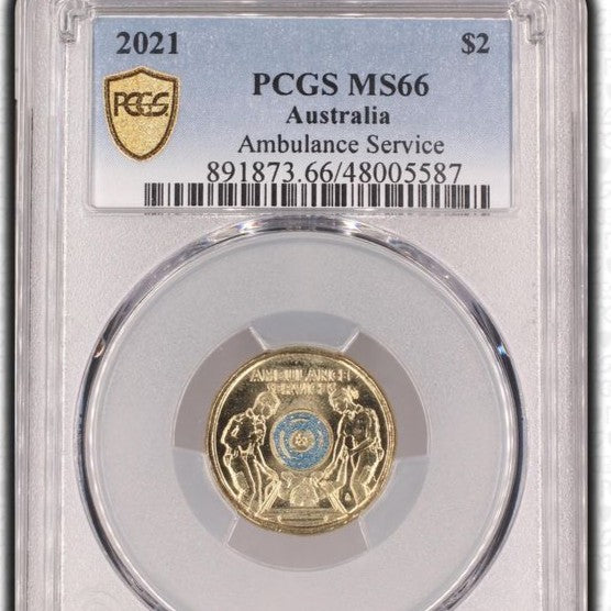 2021 $2 Ambulance Service PCGS MS66