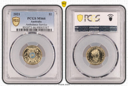 2021 $2 Ambulance Service PCGS MS66