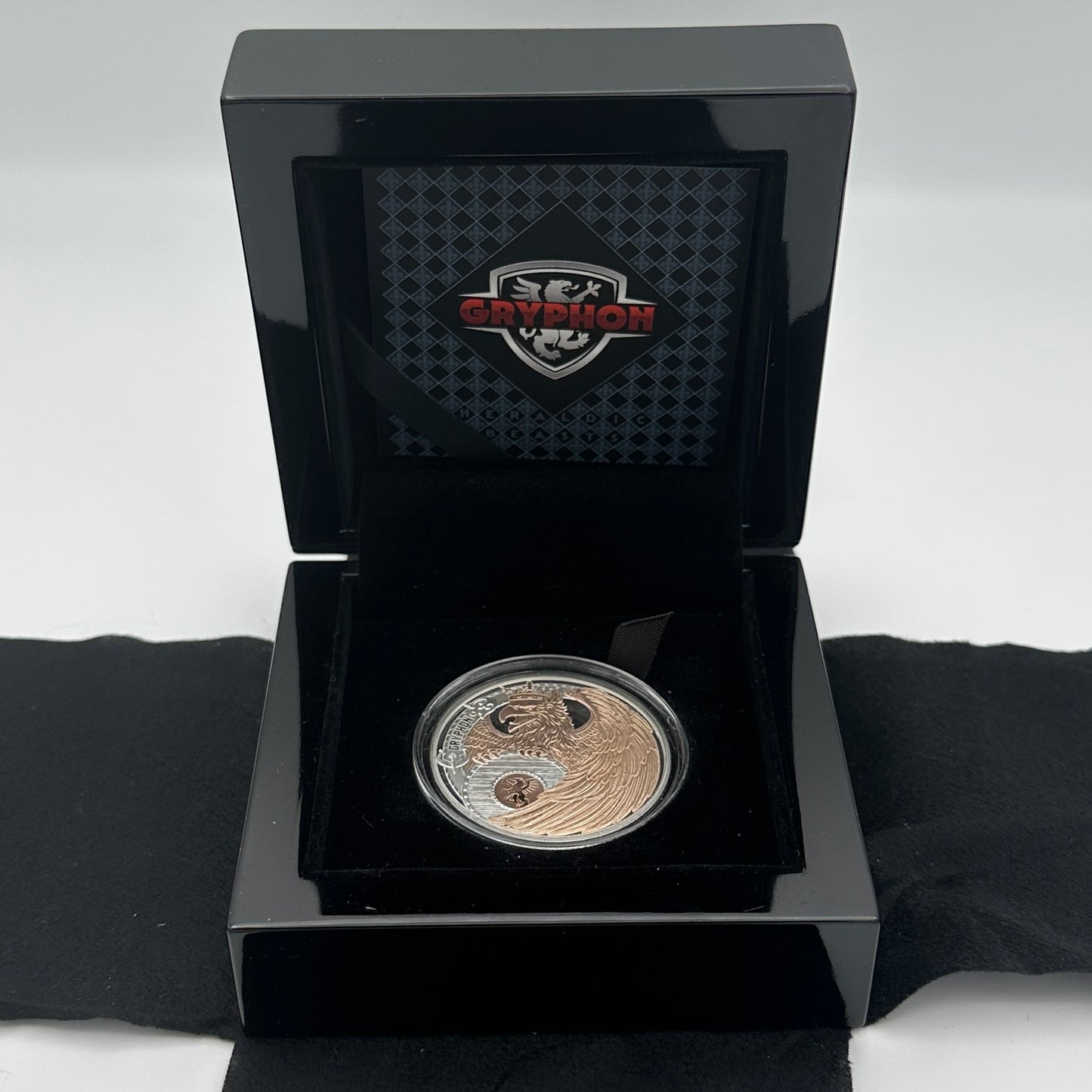 2024 Niue Heraldic Beasts Gryphon 1oz Rose Gold-Plated Silver Proof Coin