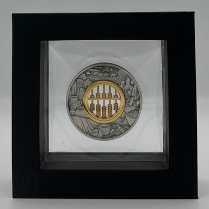 2019 Tuvalu Abacus 2oz Silver Antiqued Coin