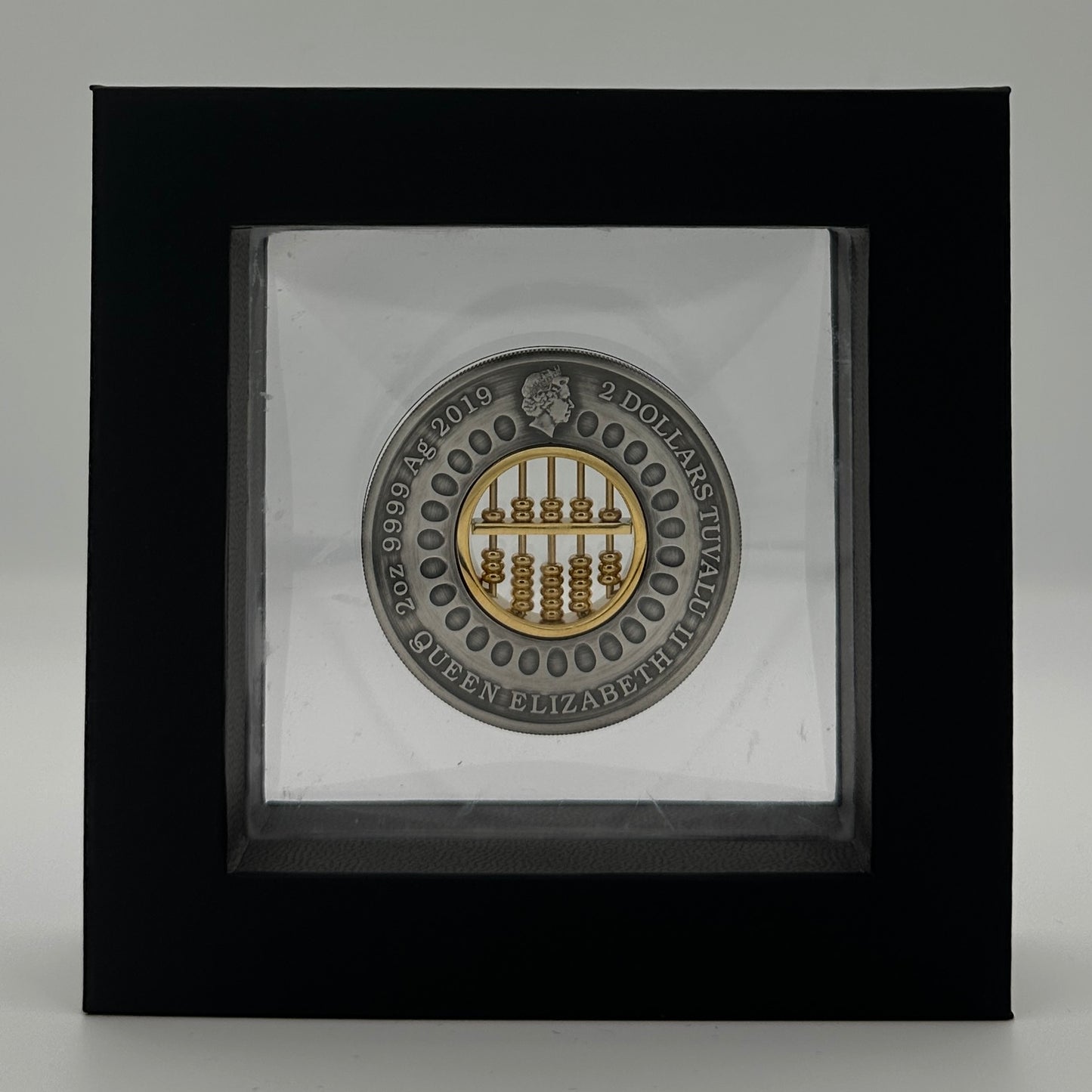 2019 Tuvalu Abacus 2oz Silver Antiqued Coin