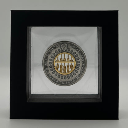 2019 Tuvalu Abacus 2oz Silver Antiqued Coin