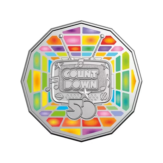 2024 Australia Countdown 50th Anniversary 50 Cents Coloured Uncirculated Coin
